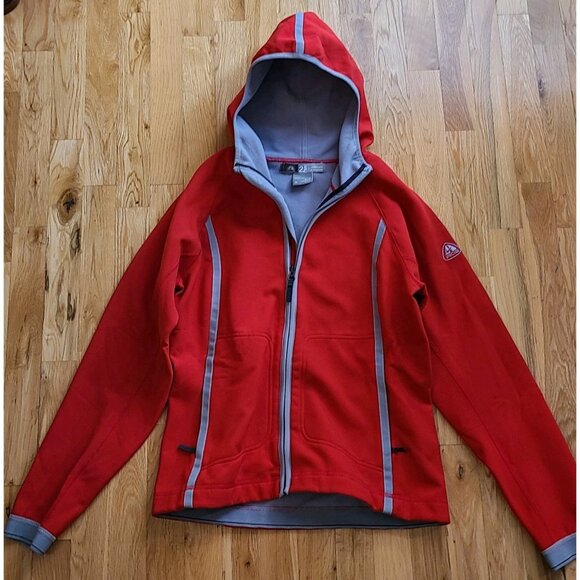 Vintage 90s Nike ACG 2.5 Composite Scuba Jacket Full Zip Hooded Red Medium - Picture 1 of 9